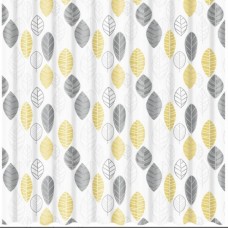 Фіранка-шторка для душу 180*180см Shower curtain W-5 Листя