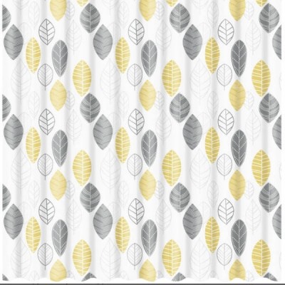 Фіранка-шторка для душу 180*180см Shower curtain W-5 Листя