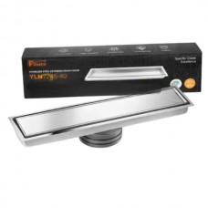 Трап-душові грати напольні металеві floor drain AND YLN7245-40H Сіра