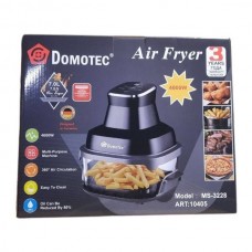 Аерофритюрниця зі скляною чашею 7л Domotec MS 3228 Чорна