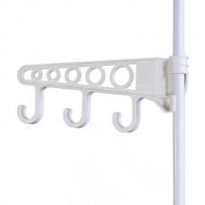 Вішалка для підлоги на дві секції з полицями Clothes Rack 406 Біла