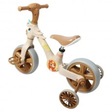Велосипед дитячий зі страхувальними колесами знімними Best Trike JM-1071-9 Коричневий