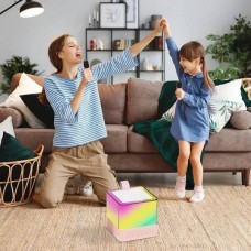 Колонка портативна з 2 караоке мікрофонами Bluetooth LED К18