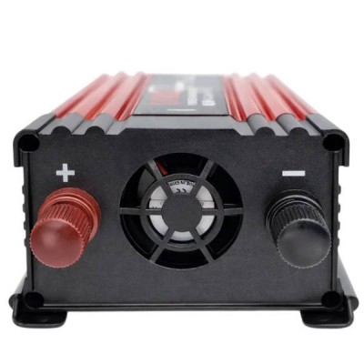 Перетворювач напруги 1500W 12V AC/DC UKC KSM-1500W Чорний з червоним