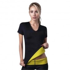 Жіноча футболка для схуднення 4XL Hot Shapers Чорна