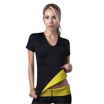 Жіноча футболка для схуднення 4XL Hot Shapers Чорна