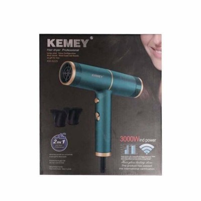 Фен для волосся з 2 концентраторами KEMEI KM-8225 Зелений