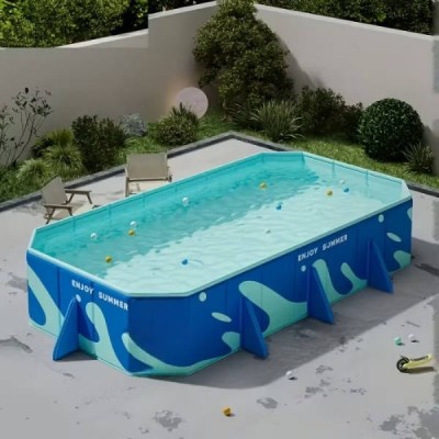 Басейн корпусний складаний Pool 318х183х50см KAR107 Блакитний із синім