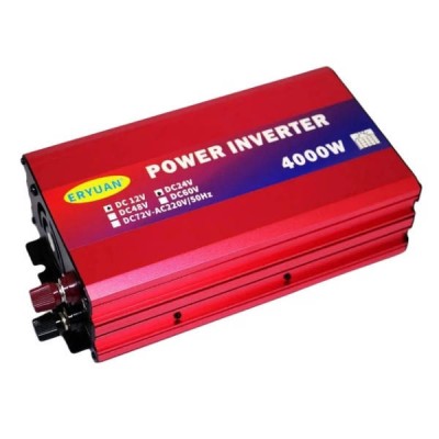 Перетворювач напруги з 12V 4000W з дисплеєм EY-4000W EYURAN LCD SMART Червоний