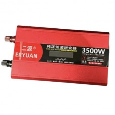 Перетворювач напруги з 12V→220V з чистим синусом 3500W та дисплеєм EY-3500W EYURAN LCD SMART Червоний