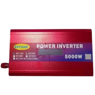 Перетворювач напруги з 12V 5000W з дисплеєм EYURAN EY-5000W Червоний