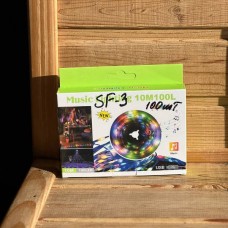 Гірлянда музична 100LED USB 10м SF-3 Тепле світло
