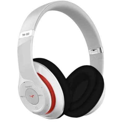 Навушники акумуляторні бездротові акустичні Bluetooth TM010 Білі