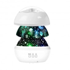 Ночник-проектор зоряного неба Projection Lamp Master-5 Білий