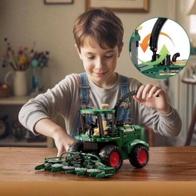 Конструктор Комбайн 1220 деталей T 3143 Зелений