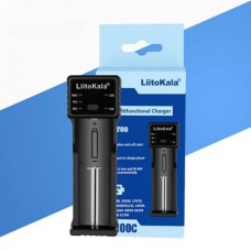 Зарядний пристрій для акумуляторів 1x18650/26650/18350/14500/AA/AAA LiitoKala Lii-100C Чорне