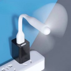 Міні-вентилятор для ноутбука, повербанка та ПК у USB Білий