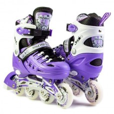 Ролики дитячі розсувні з повним комплектом захисту 29-33 Scale Sports Violet Фіолетові