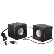 Колонки комп'ютерні USB D-02 Чорні