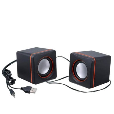 Колонки комп'ютерні USB D-02 Чорні