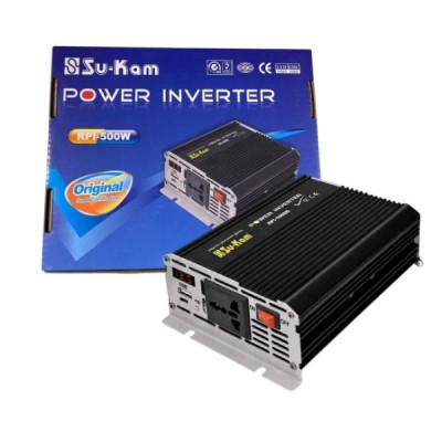 Перетворювач інвертор напруги AC/DC RPI 500W SU-KAM Чорний