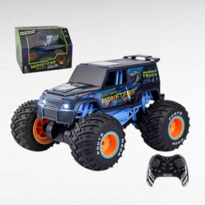 Машинка на радіокеруванні Monster Car Джип-перевертень R-902 S Чорний із синім