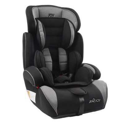 Дитяче автокрісло універсальне від 9-36кг з бустером I/II/III група JOY 7045-21 Чорне з сірим