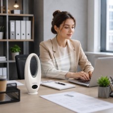 Вентилятор безлопатевий 45Вт 28,5×19×75см Rainberg RB-2344 Білий