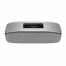 Bluetooth-колонка акумуляторна 6Вт, USB, microSD, AUX, 1200мАч S2026 Сіра