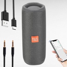 Bluetooth-колонка акумуляторна 1200mAh 66x68x171,5мм TiG TG365 Сіра