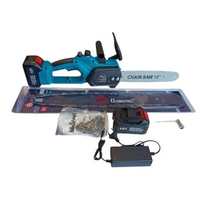 Електропила ланцюгова 48V SAW 12''/16'' Domotek 9639 Синя