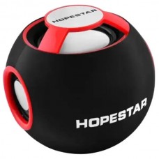 Bluetooth-колонка акумуляторна з вбудованим FM-приймачем Li-pol 500mAh Hopestar H46 Чорна з червоним