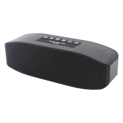 Bluetooth-колонка акумуляторна 6Вт, USB, microSD, AUX, 1200мАч S2026 Чорна