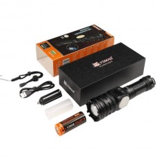 Ліхтар-павер банк ручний акумуляторний 26650mAh YEMAO YM-G280 TG+COB Yellow+Red Чорний
