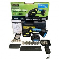 Кущоріз акумуляторний Saker Trimmer and Grass shear 36V KRAFFTEC Чорний із зеленим