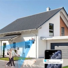 Камера відеоспостереження з 3 лінзами огляд 360 Wi-Fi Сіра