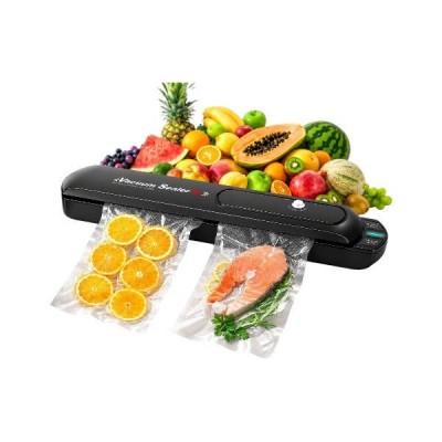 Вакуумний пакувальник Vaccum Sealer +10 мішків Чорний