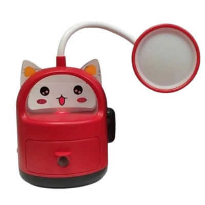 Світильник дитячий настільний Неко-котик USB EL-307Q Червоний