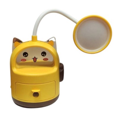 Світильник дитячий настільний Неко-котик USB EL-307Q Жовтий