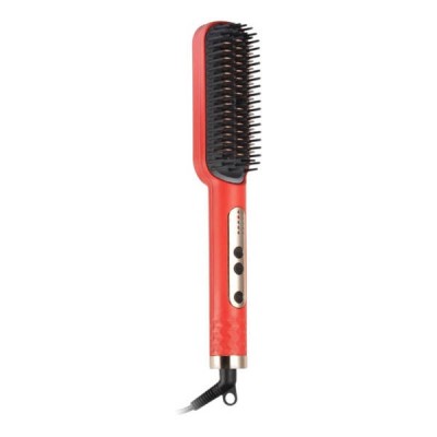 Щітка-гребінець електричний для випрямлення волосся R.406 RAF Червона