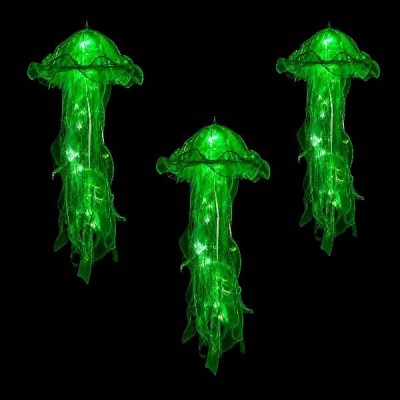 Декор, що світиться Медуза на батарейках Jellyfish lamp AND HA-113 Зелена