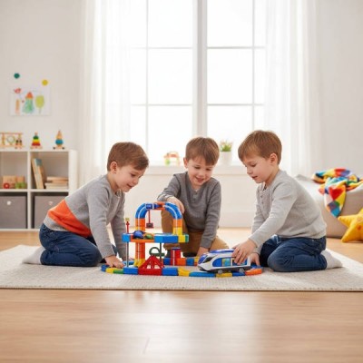 Конструктор магнітний Потяг Magnetic DIY Rail Car (WX2702) 82 деталі