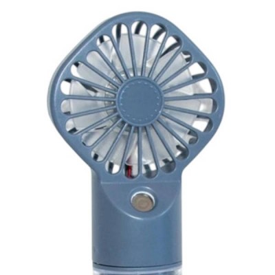 Вентилятор ручний портативний із розпиленням води Small fan Блакитний