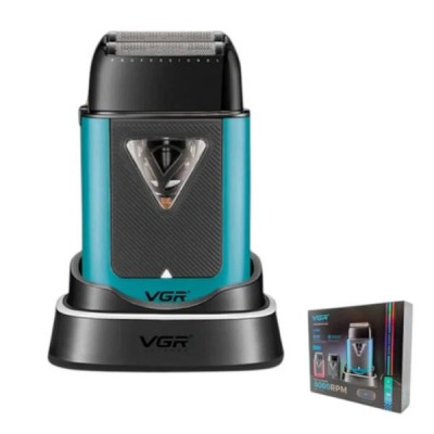 Електробритва VGR V-035S шейвер, потрійне лезо, 8000RPM Блакитна