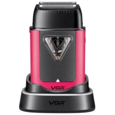 Електробритва VGR V-035S шейвер, потрійне лезо, 8000RPM Рожева