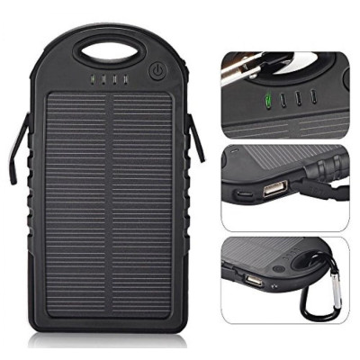Power Bank Solar Charger 50000mAh Чорний