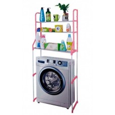 Стелаж для зберігання над пральною машиною Laundry Rack TW-106 Рожевий