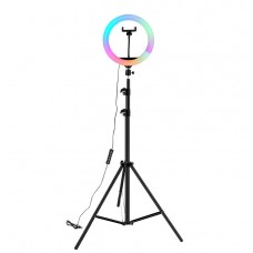 Кільцева лампа MJ26 RGB 26 см