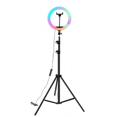 Кільцева лампа MJ26 RGB 26 см