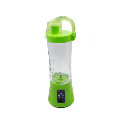 Блендер Smart Juice Cup Fruits USB Зелений 2 ножі з ручкою